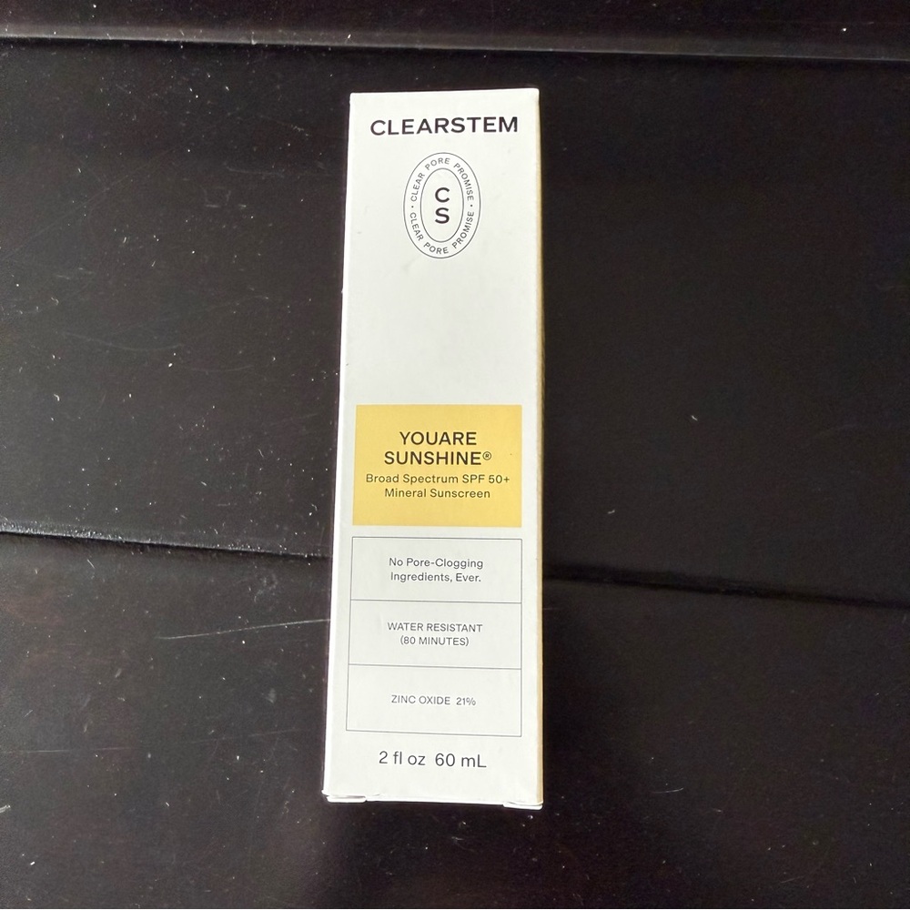 NWT Clearstem YOUARE Sunshine Broad Spectrum SPF 50+ Mineral Sunscreen